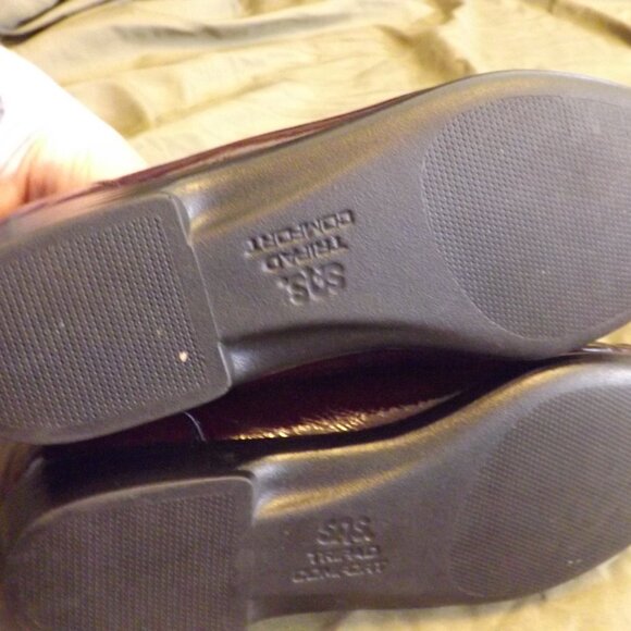 SAS Women Flat Loafer Tripad Comfort Color Red Size 7  made in USA - Picture 4 of 6